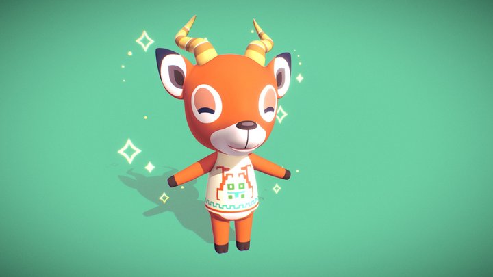 Animal Crossing Villager Beau 3D Model