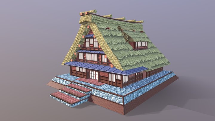 Gassho house - Generic environment texture 3D Model