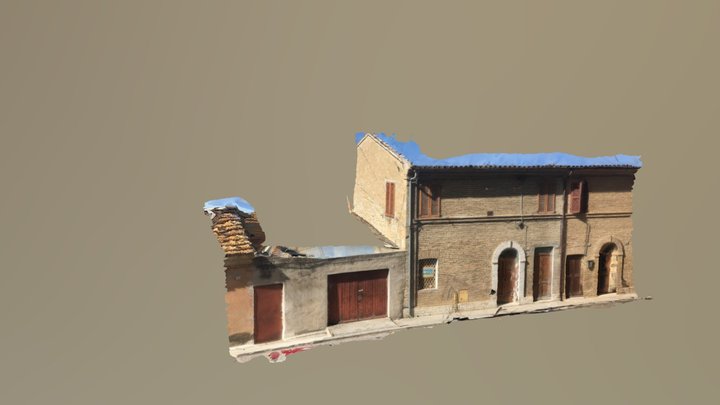 Casa Vecchia su via del Sole a città Alta 3D Model