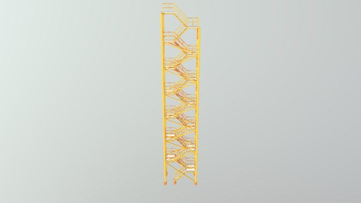 Лестница 3D Model