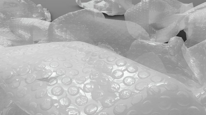 Bubble Wrap Crumpled 3D Model