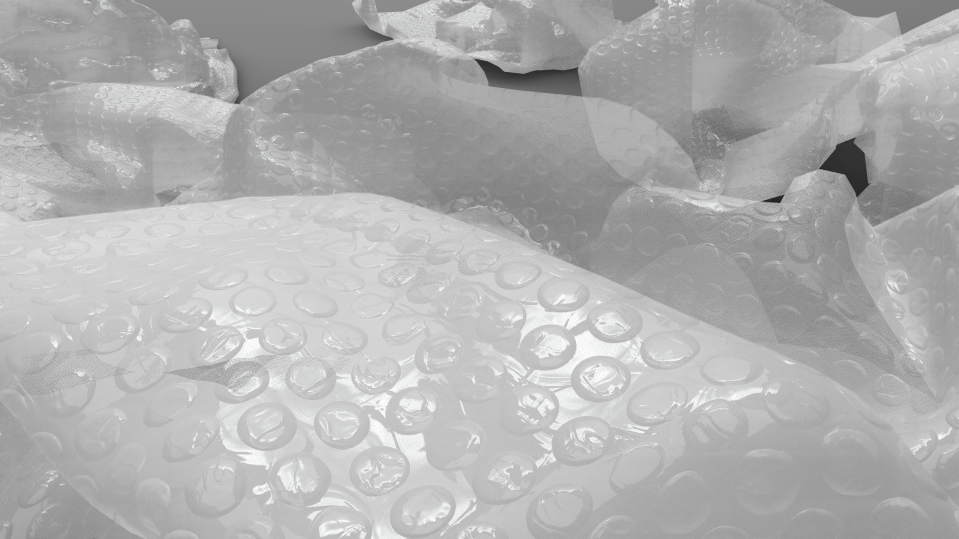 3D model Bubble Wrap Crumpled - This is a 3D model of the Bubble Wrap Crumpled. The 3D model is about background pattern.