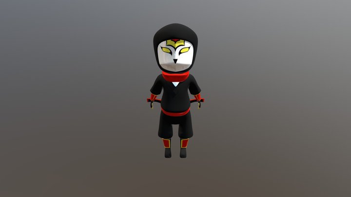 ninja chibi 3D Model