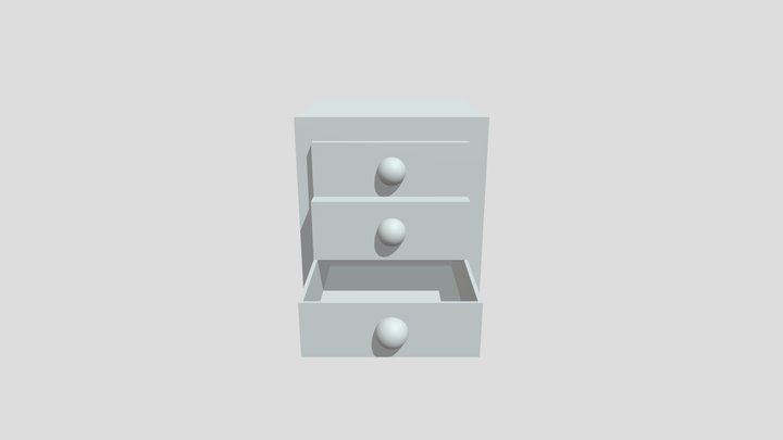 Bedside Table 3D Model