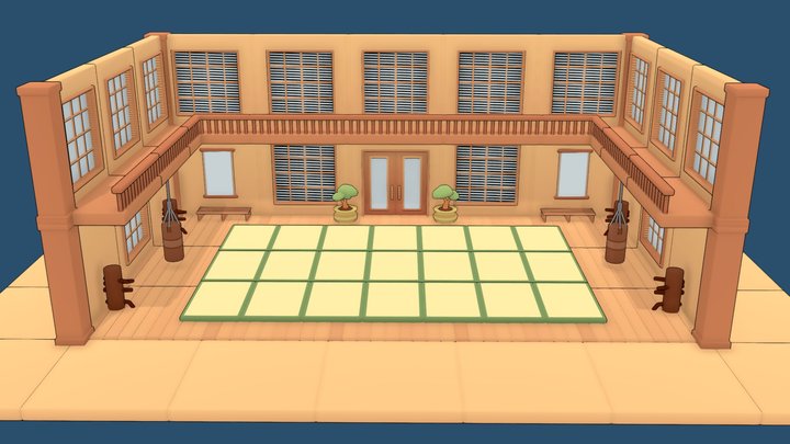 Modular Dojo Kit (Free Demo) 3D Model