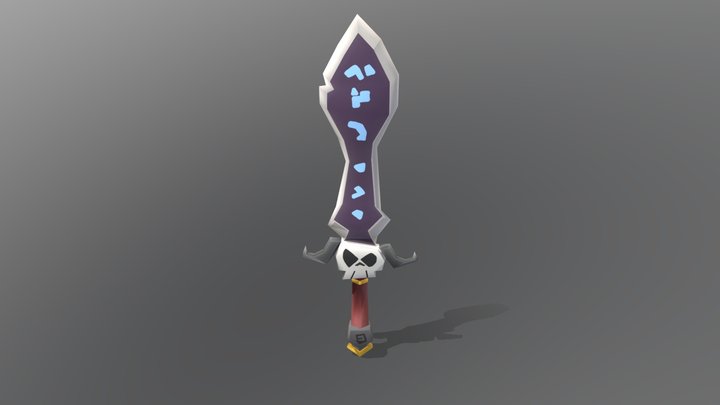 Skull Sword 3D Model
