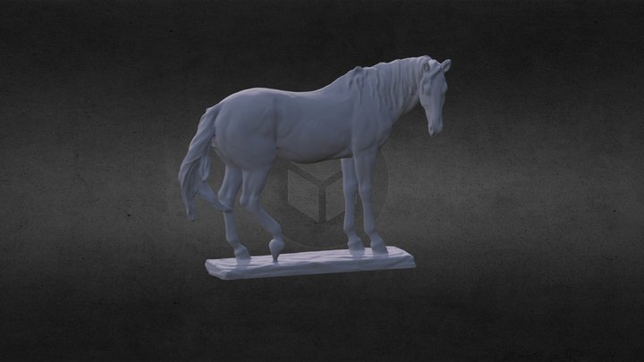 Horse Sculpture 3D Model