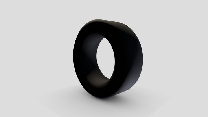 low poly tire 3D Model