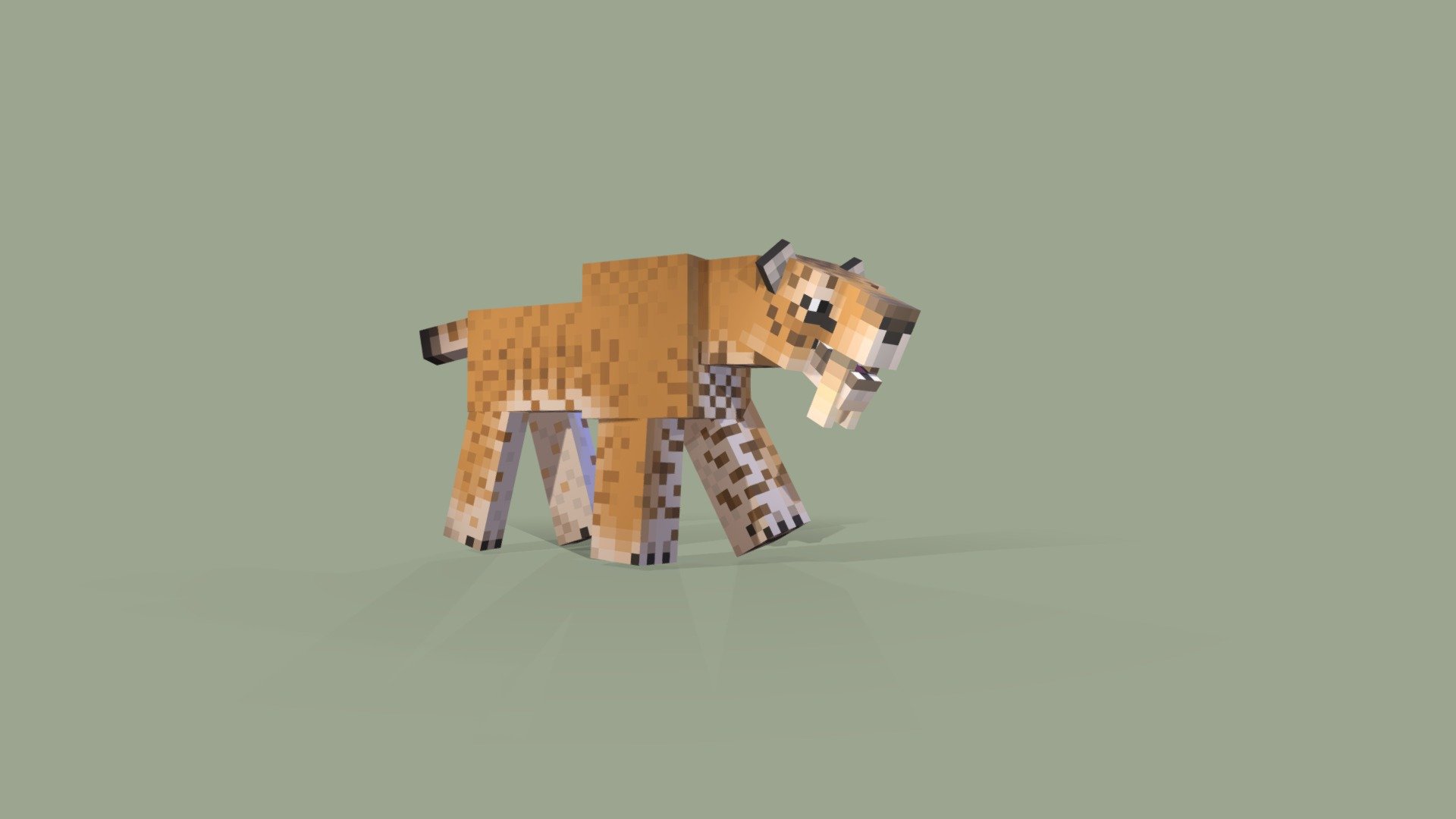Smilodon pose new - 3D model by alor2001 [d3a74fb] - Sketchfab
