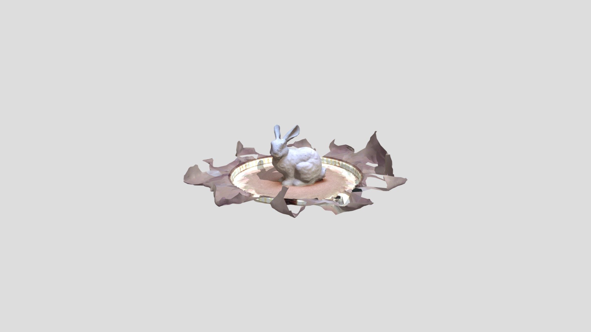 3D scanned - bunny