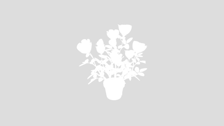 Stylized Rose Houseplant