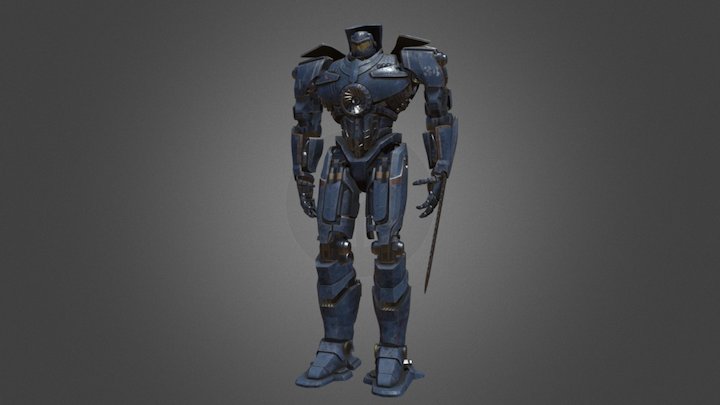 Jeager Gipsy Danger - Texturing 3D Model