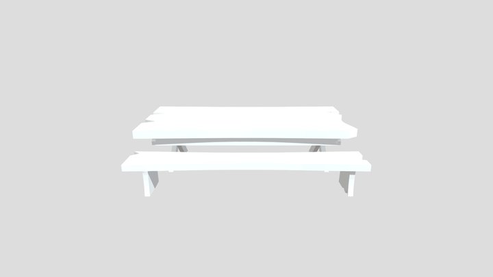 Picnic Table 3D Model