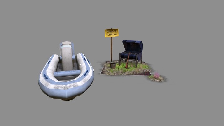 DAE 5 Finished props - Forest Loner 3D Model