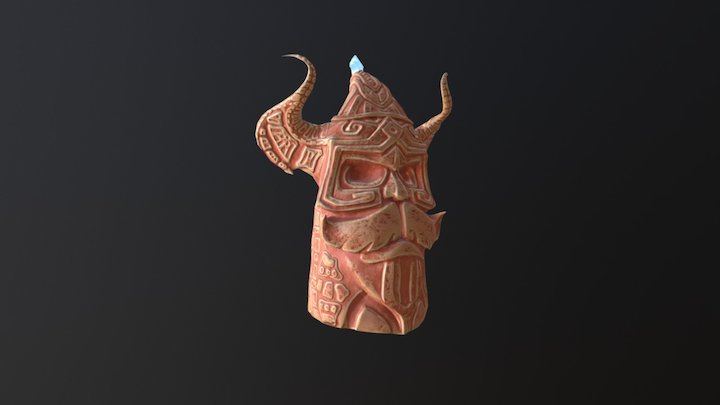 Clay Tiki Totem 3D Model