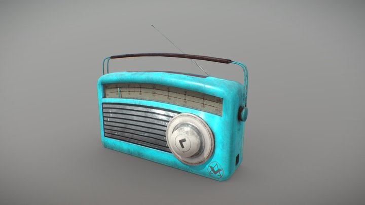 60s Radio 3D Model