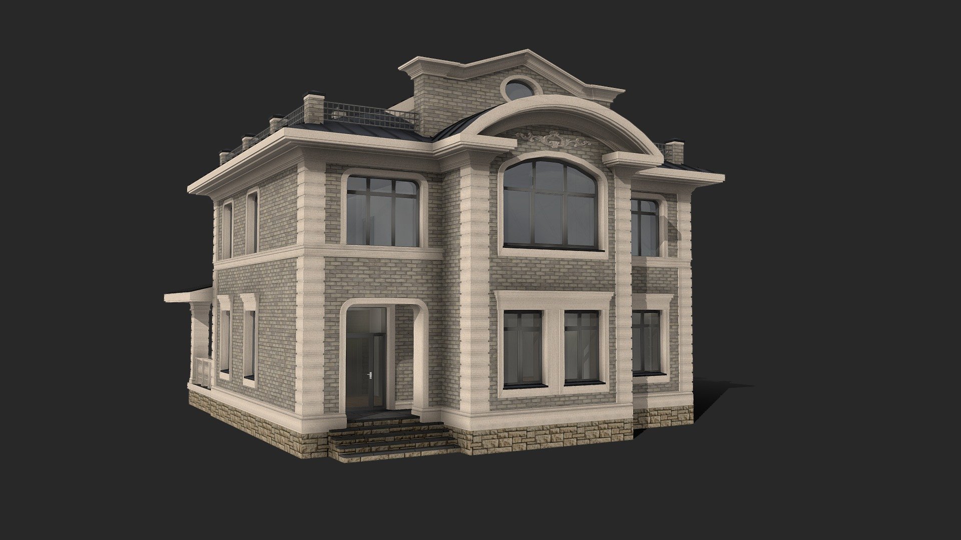 Жилой дом 1 0 (Михаил) - Download Free 3D model by Лаборатория 2.0 ...