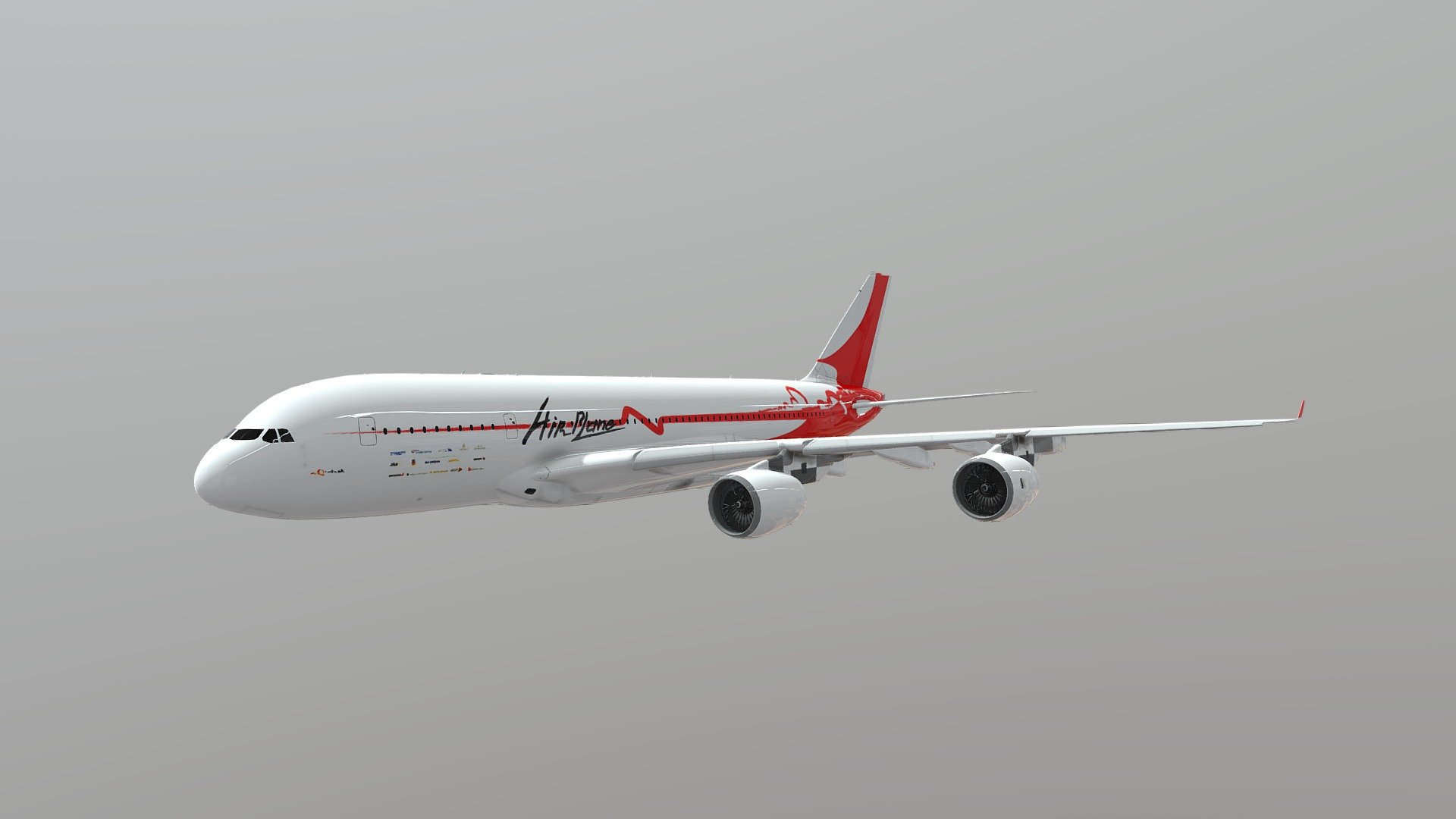 plane a340 — Sketchfab embed 3D viewer