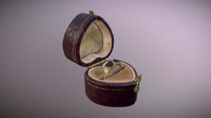 Antique Ring Box 3D Model