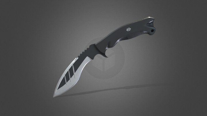 Kukri Knife Combat 3D Model