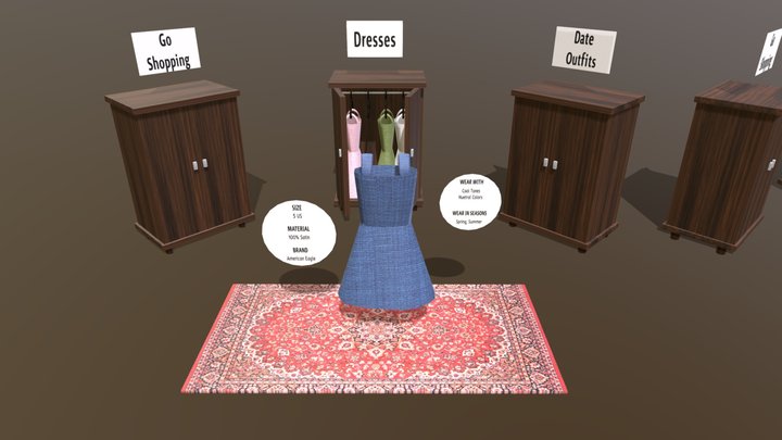 Final Project Browse Wardrobe (Hit States) 3D Model