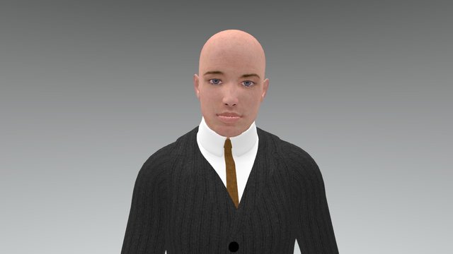 Business Man Lip Sync 3D Model
