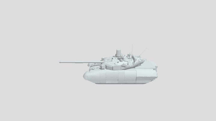 Ukranian Tank T-84 Oplot – Free 3D Model STL