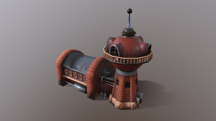 Planetarium_house_Futurama 3D Model