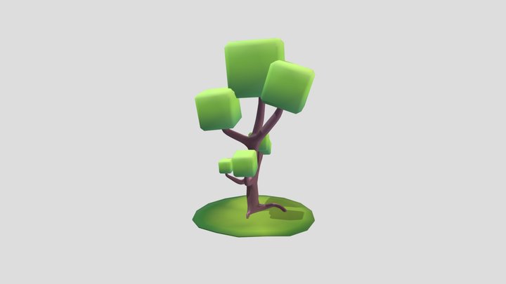 Stylized Tree 03 Clean 3D Model