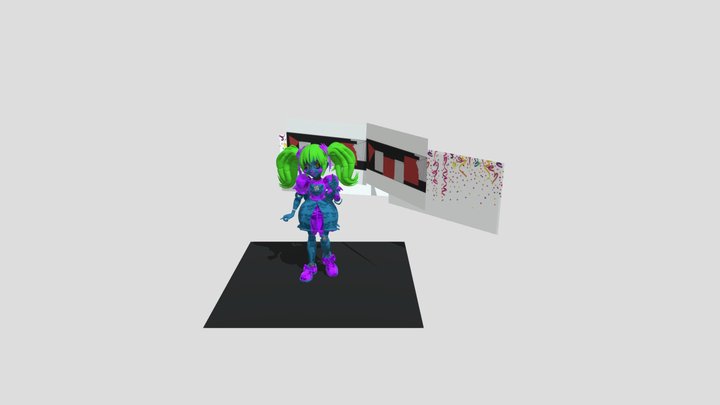 qutiix-stylised-circus-baby-sister-location 3D Model