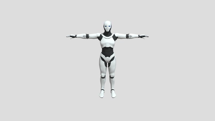 Robot T-Pose 3D Model