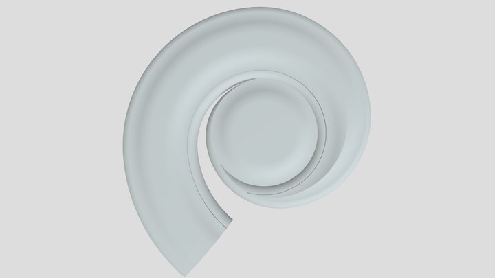 MAIN STAIR VOLUTE HEAD R2 3D Model