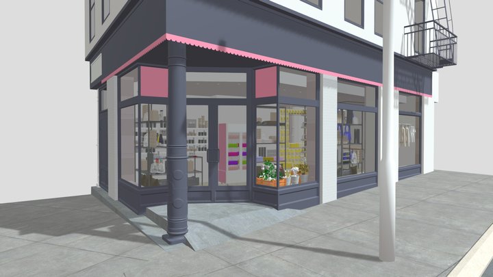 New York Bodega Corner Shop Convenience store 3D Model
