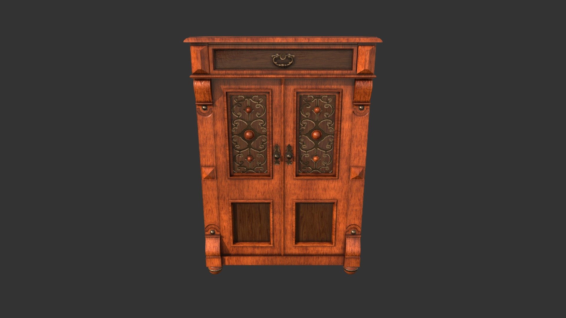 Old Cupboard with Glass