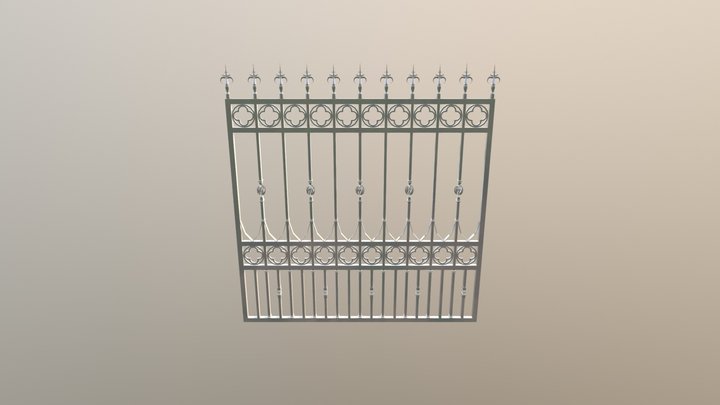 Fancy Fence 3D Model