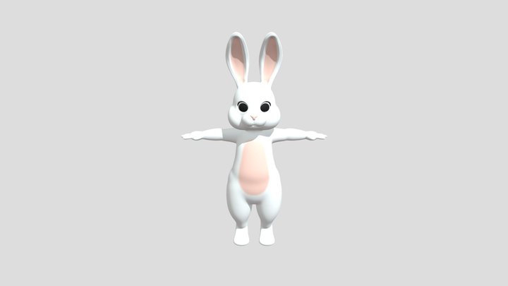 Noob Rabbit 3D Model