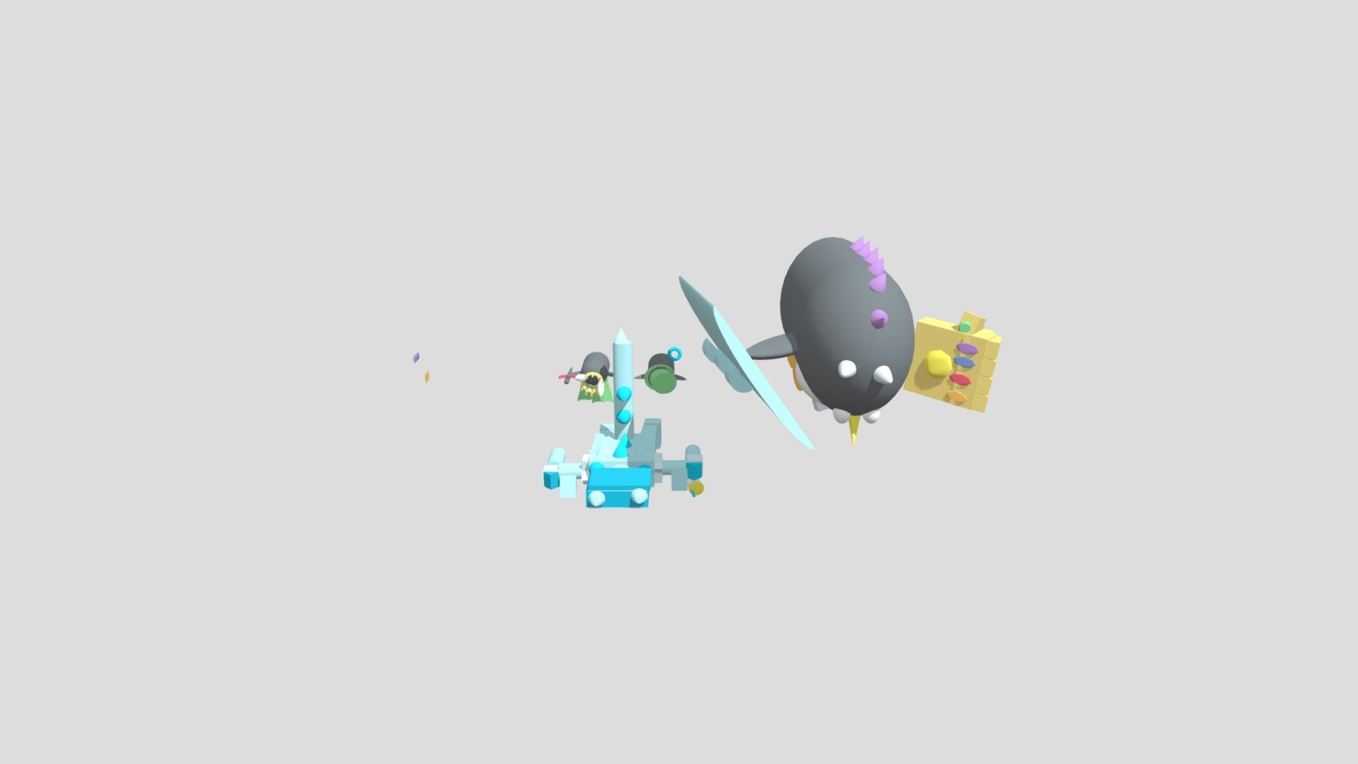 Parker's Robot & Penguin - 3D model by uwwnosHOW [d3b5bbc] - Sketchfab