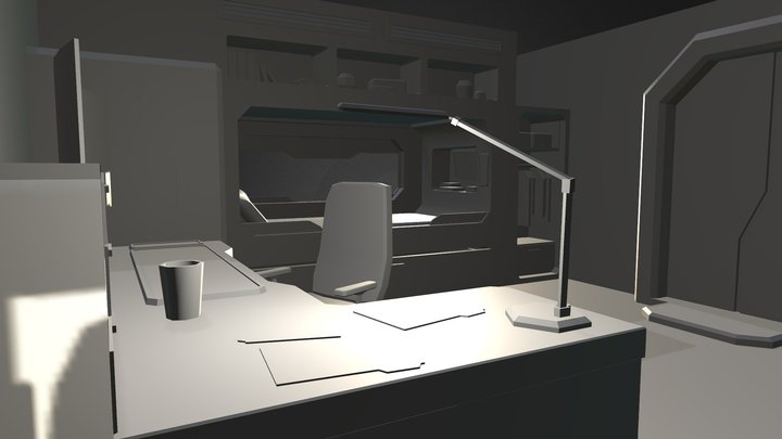 Sci-Fi Room 3D Model