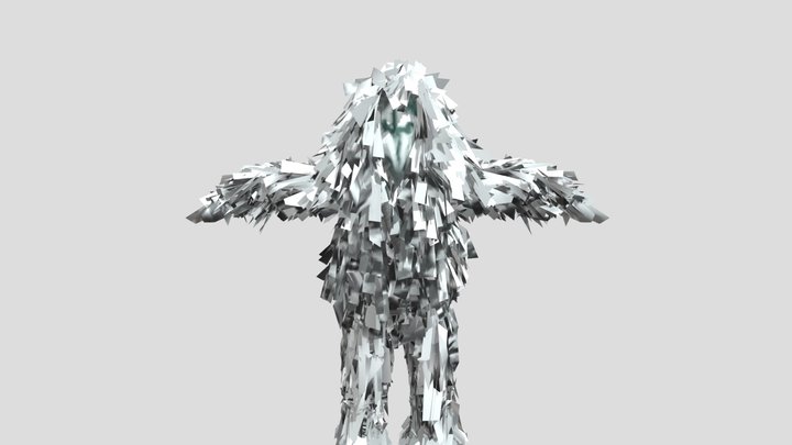Full Ghillie Suit 3D Model