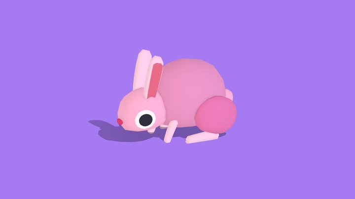 Rabbit - Quirky Series 3D Model