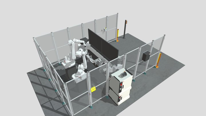 Demo Robotic Exhaust Pipe Welding 3D Model