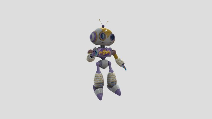 Victoria_01_Robot_idle_end 3D Model