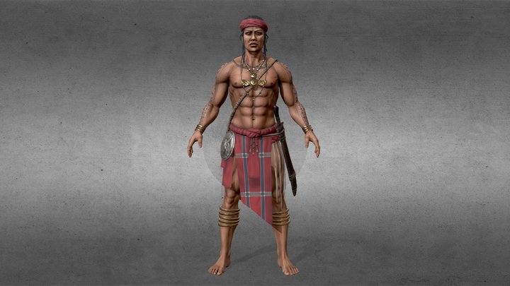 Tribal Man 3D Model