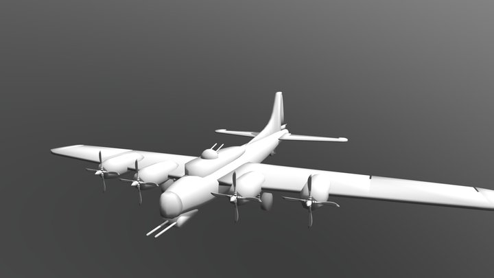 Boeing B17 3D Model