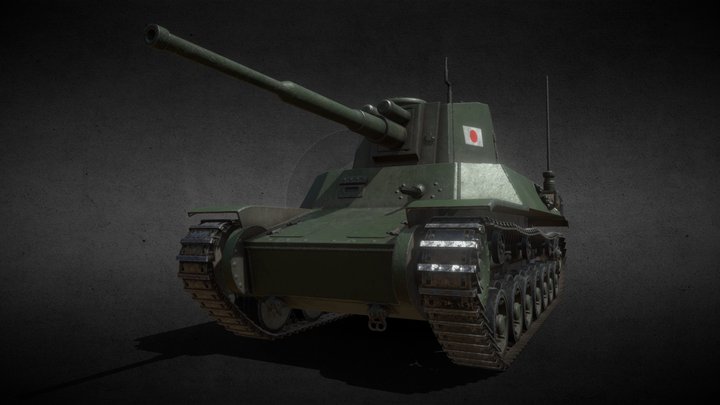 Type 4 Chi-To (IJA Medium Tank) 3D Model