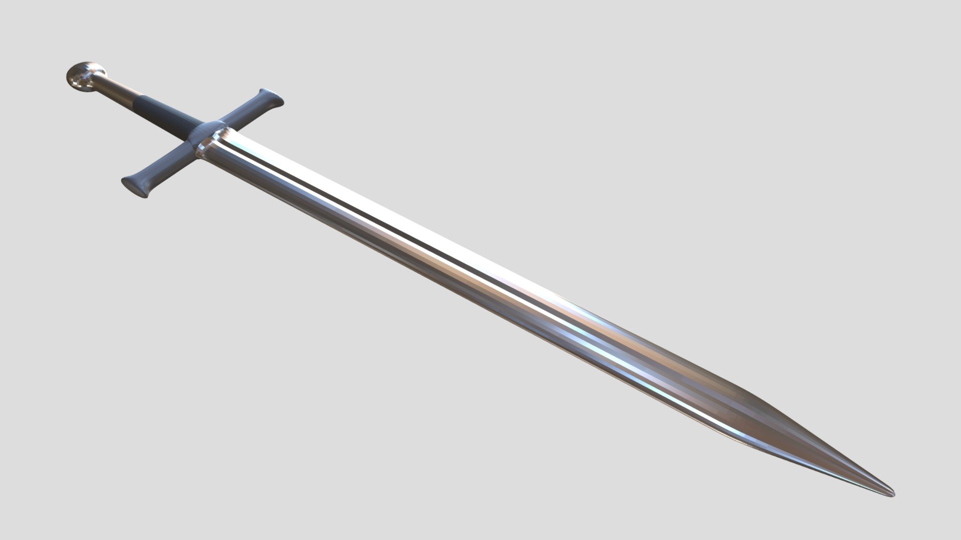 Stylized Low Poly Medieval Sword