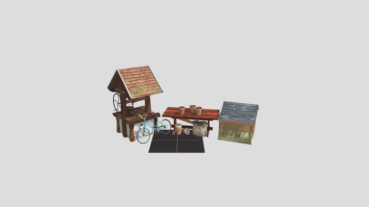DAE 5 Finished props - Grandma's house 3D Model
