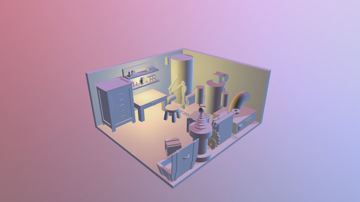 Workshop greybox 3D Model