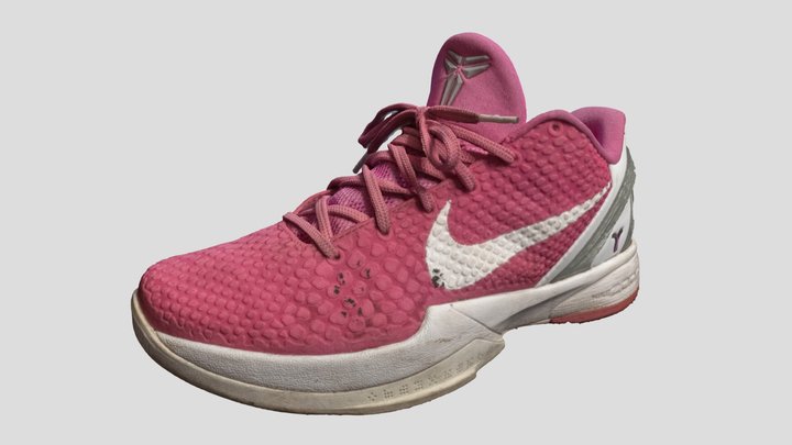 Nike Kobe 6 Zoom Kay Yow Think Pink Shoe Womens 3D Model