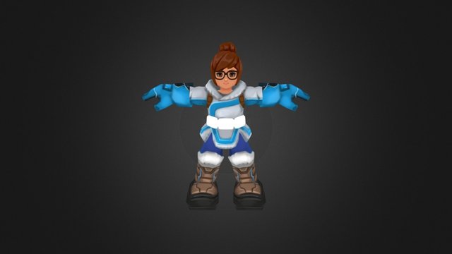 Mei Overwatch Fan Art WIP 3D Model